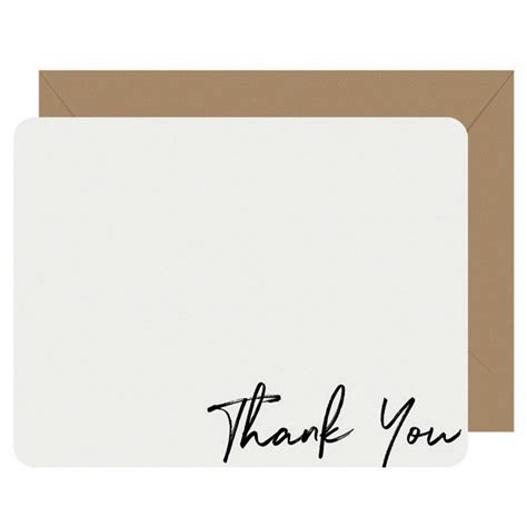 Thank You Flat Letterpress Note Card Box | Letterpress Jess