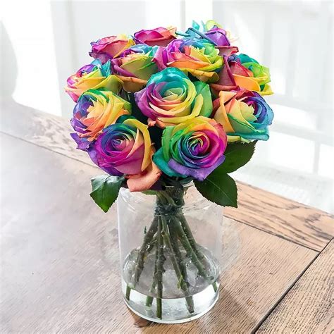 Rainbow Roses | Rainbow Rose Bouquets | Blossoming Gifts