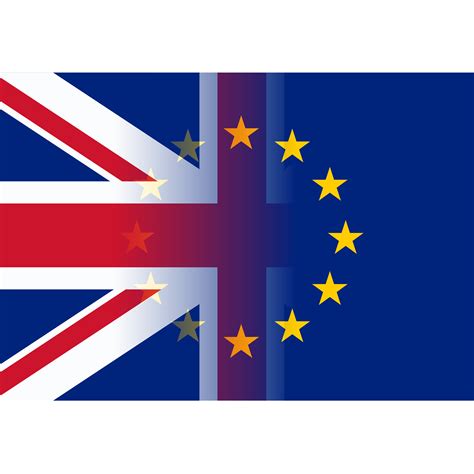 united kingdom and european union flags merging - Download Free Vector ...