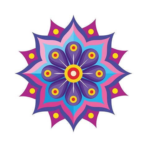 rangoli with base flowers 6197134 Vector Art at Vecteezy