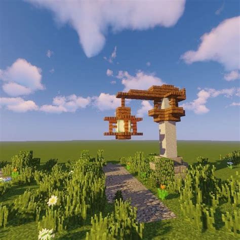 Custom simple street lamp 3 | Minecraft blueprints, Minecraft, Minecraft architecture