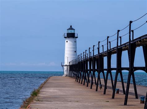 US part of Great Lakes - Michigan / Manistee North Pierhead lighthouse ...