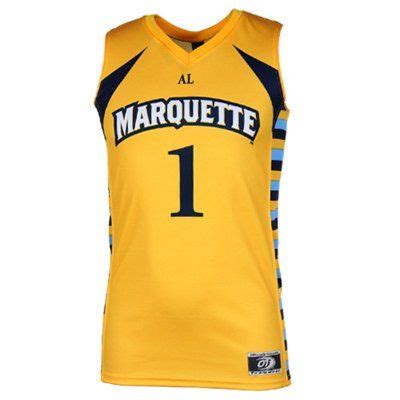 Marquette Golden Eagles #1 Youth Replica Basketball Jersey - Gold ...