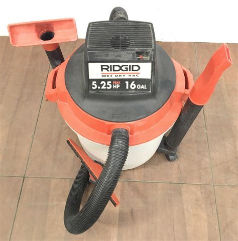 Lot - Ridgid 16 Gallon 5.25HP Wet / Dry Vac