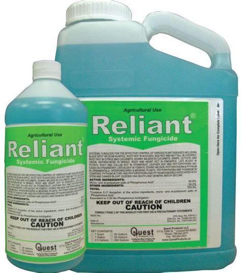 Reliant Systemic Fungicide, Generic Agri-fos, Quest Products ...