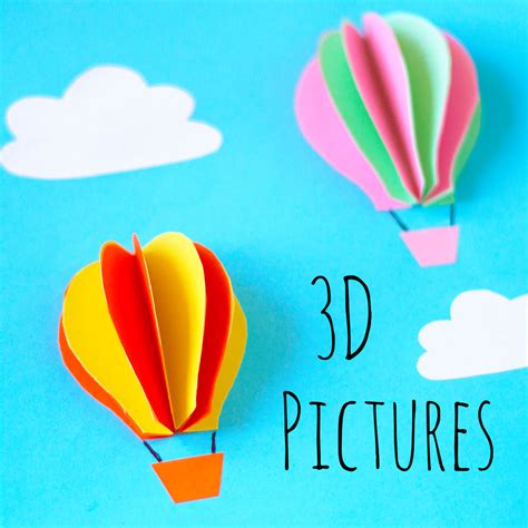 3D Hot Air Balloon Pictures — Doodle and Stitch