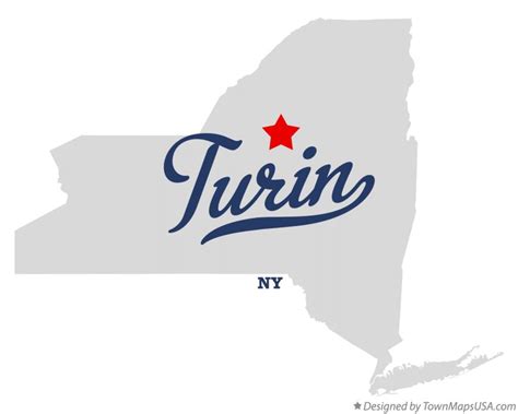 Map of Turin, NY, New York