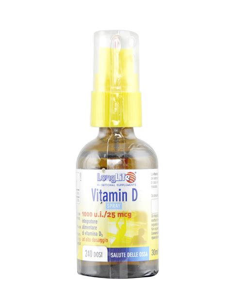 Vitamin D 1000 UI Spray di LONG LIFE (30ml)