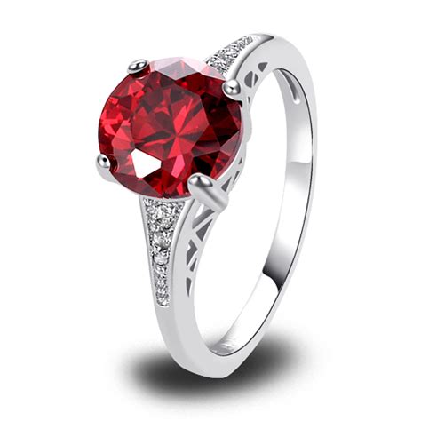 JULY BIRTHSTONE RUBY RED RINGS