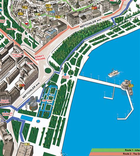 Baku City Map on Behance