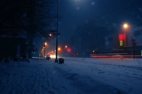 Snow Night | Snow night, Night sky wallpaper, Night aesthetic