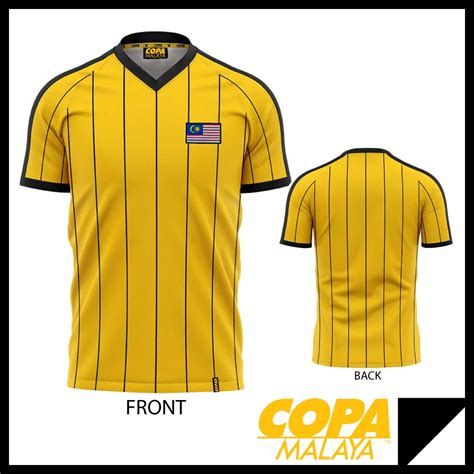 (READY STOCK) Jersi Bola Sepak Retro Malaysia 1983-1984 Yellow Football ...