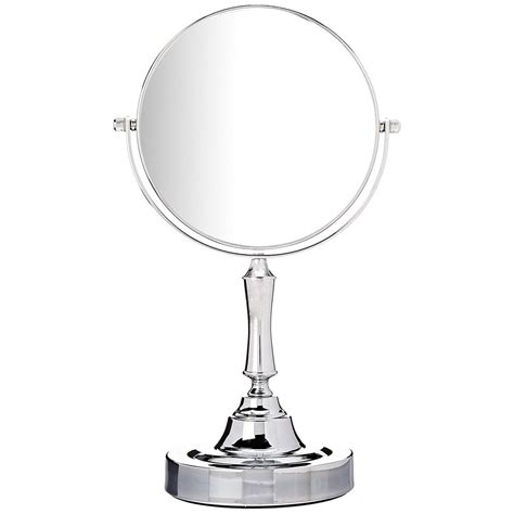 Vanity Mirror Chrome 6-inch Tabletop Two-Sided Swivel with 10x Magnification, makeup mirror 11 ...