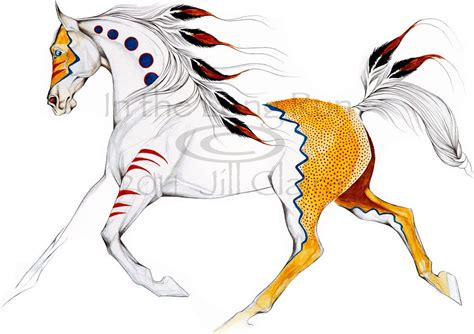 Jill Claire | Horse art, Native american horses, Horse painting