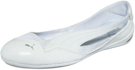 PUMA Winning Diva Ballerina Flats in White | Lyst