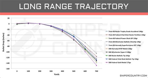 308 Subsonic Ballistics Chart