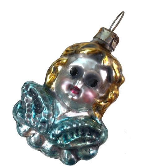 Vintage Patina German Angel Ornament | Glass Ornaments Made in Germany ...