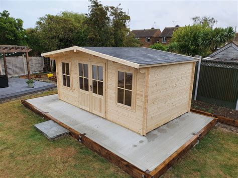 Dunster House Severn Log cabin installation Whitstable Kent