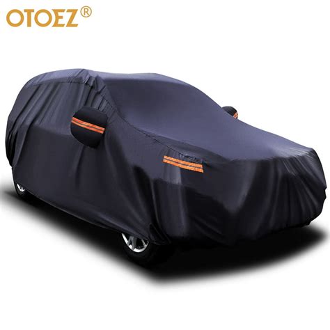 Heavy Duty Waterproof Full Car Cover All Weather Protection Outdoor Indoor Use UV Dustproof for ...