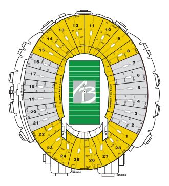 Rose Bowl Seating Chart - Al Brooks Rose Bowl Tours