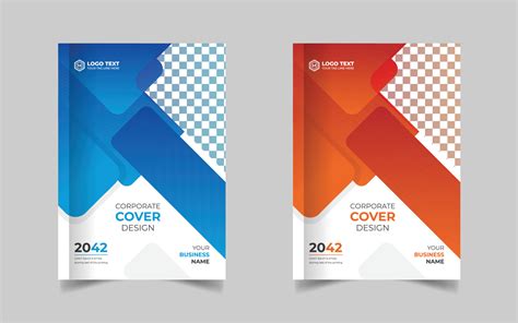 Corporate Book Cover Design Template in A4. Can be adapt to Brochure, Annual Report, Magazine ...