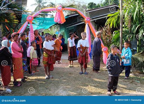 Thai Isan Wedding Culture Native Style At Buriram Thailand Editorial ...