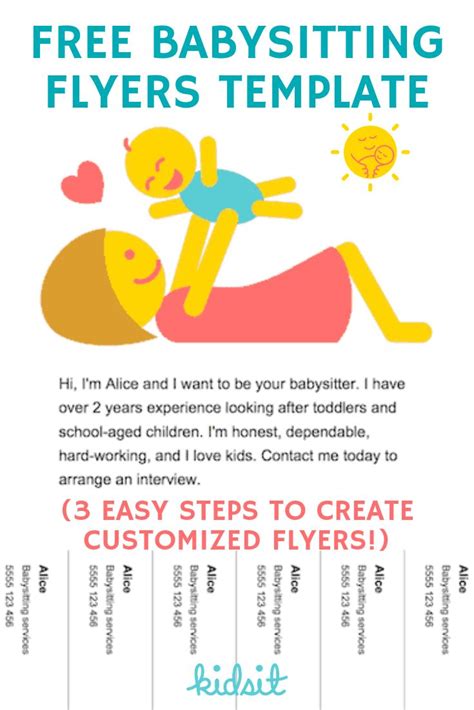 Babysitting Flyers [Free Online Maker!] | Babysitting flyers ...