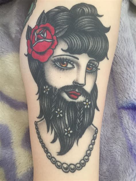 Bearded Lady by Danielle Rose at Sanctuary Tattoo, Dundee - 7 Months ...