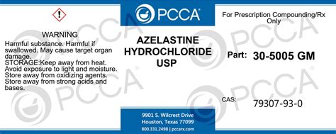 AZELASTINE HYDROCHLORIDE USP - PCCA