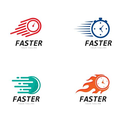 Premium Vector | Faster and speed Logo Template vector icon illustration