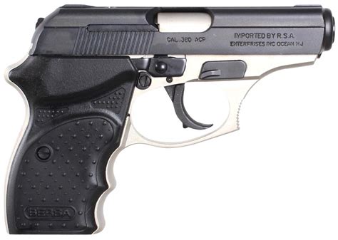 Bersa T380DTCC Thunder 380 Concealed Carry 380 ACP 3.20" 8+1 Nickel Black Black Polymer Grip ...