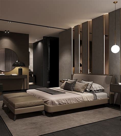 Bedroom in contemporary style on Behance | Luxury bedroom master, Modern luxury bedroom ...