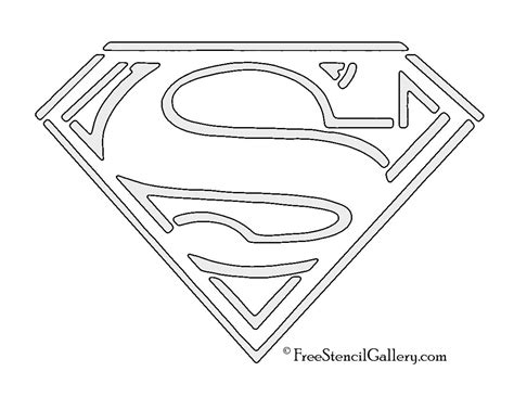 Superman Symbol Stencil | Superman symbol, Superman pumpkin, Superman logo