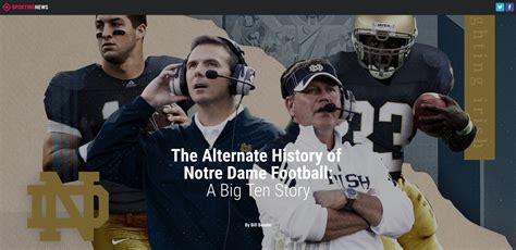 The Alternate History of Notre Dame Football: A Big Ten Story | Big ten ...