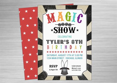 Magician Birthday Invitations | BirthdayBuzz