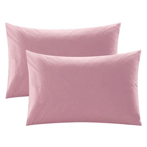 Pillowcase Set of 2 Pillow Cases Soft Cotton Bed Pillow Covers Standard Queen King Size ...