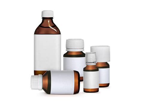 brown medicine bottle with label. transparent background 24851141 PNG