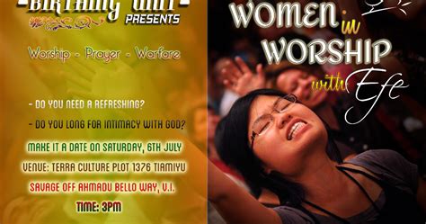 waHOLAAA!! ...all the Gist..HEAR ALL ABOUT IT!!: EVENTS: WOMEN IN WORSHIP WITH EFE - SATURDAY ...