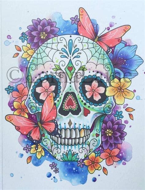 Pin by Rick Tanner Jr. on corina in 2021 | Sugar skull tattoos, Day of ...