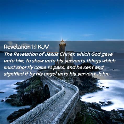 Revelation 1:1 KJV Bible Verse Images