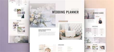 Get a FREE Wedding Planner Layout Pack for Divi