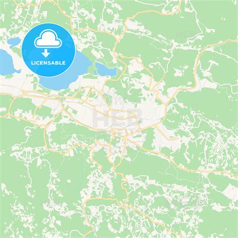 Velenje, Slovenia Vector Map - Classic Colors - HEBSTREITS