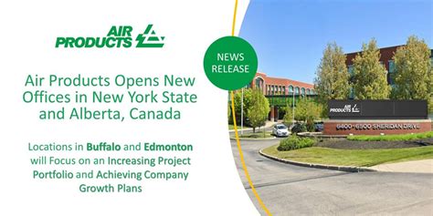 Air Products Opens New Offices In New York State And Alberta, Canada