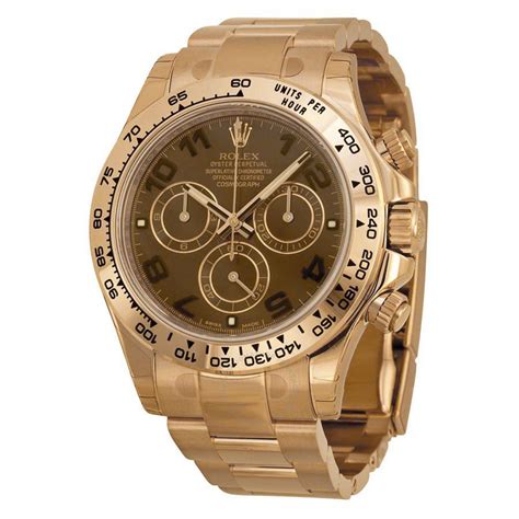 Rolex Daytona Chronograph Automatic Chocolate Dial 18kt Everose Gold