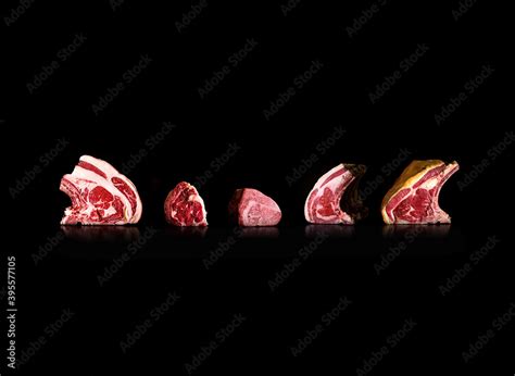 Selected premium beef cuts Stock Photo | Adobe Stock