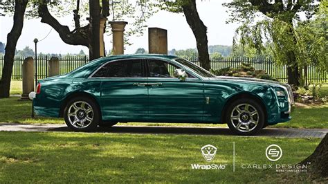 Rolls-Royce Phantom - Green Chrome wrap | WrapStyle