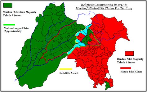 Pakistan Geotagging: Partition Of Punjab in 1947