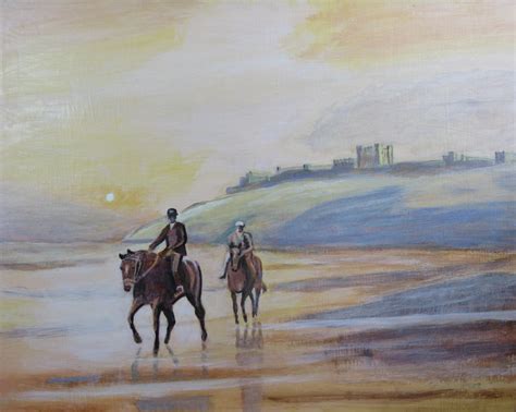 Horse Riding on the Beach Painting by artist Stanley Port