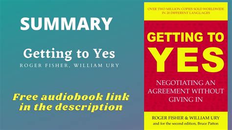 Getting to Yes Summary | Summary | Free Audiobooks - YouTube