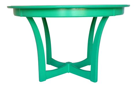 Kelly Green Gloss Mid-Century Dining Table on Chairish.com | Dining table, Oval table dining ...